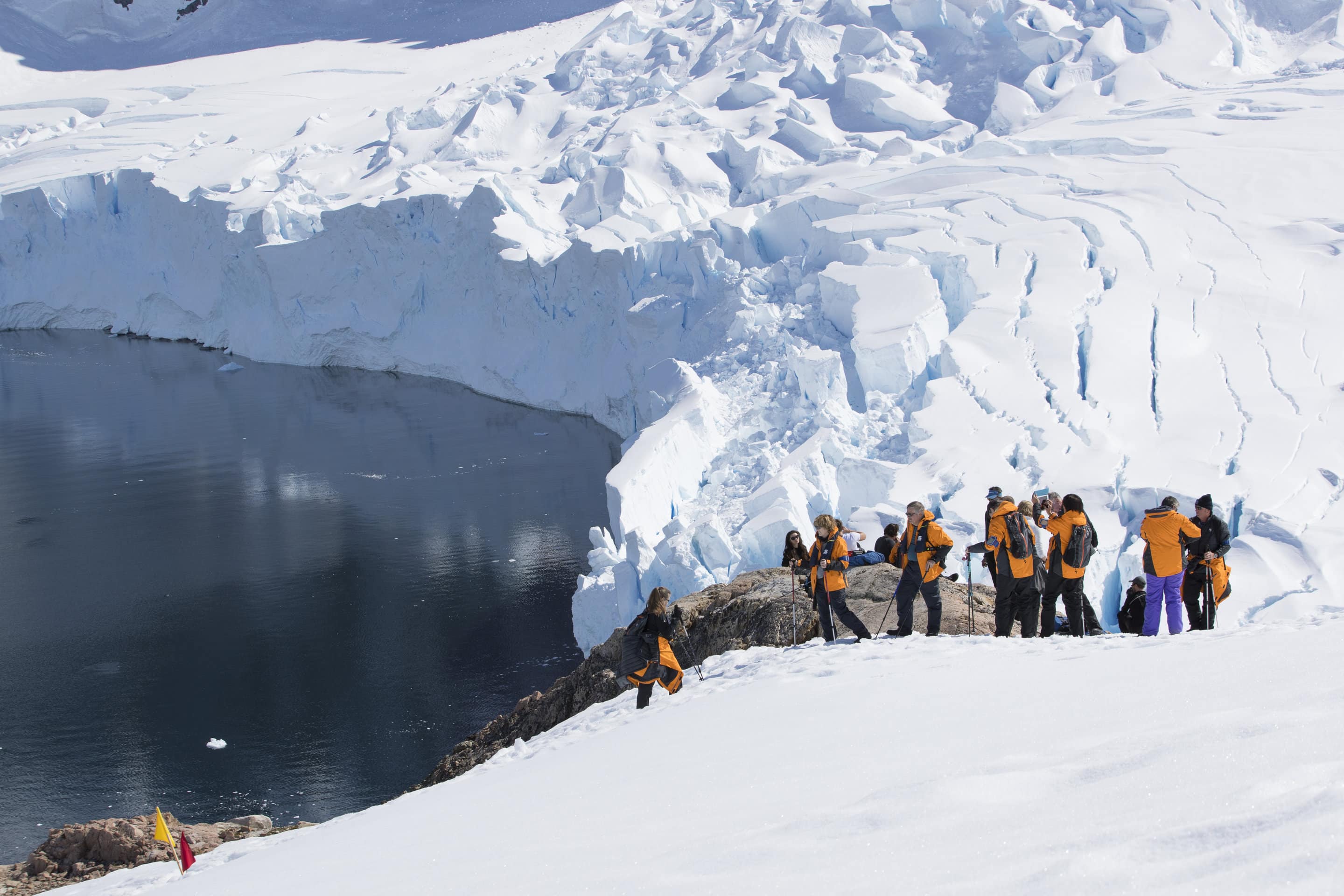 SBN RSAY17 Onshore Seabourn Guests Hiking Glacier Neko Harbor Antarctica 3